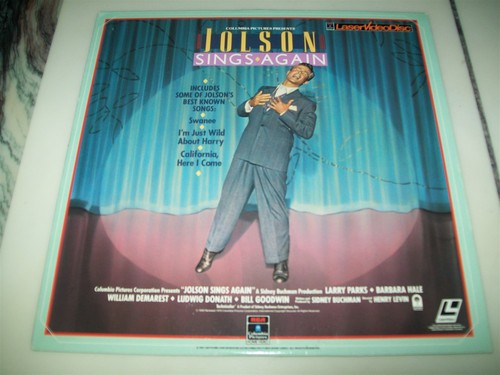Jolson sings again laserdisc - jolson,